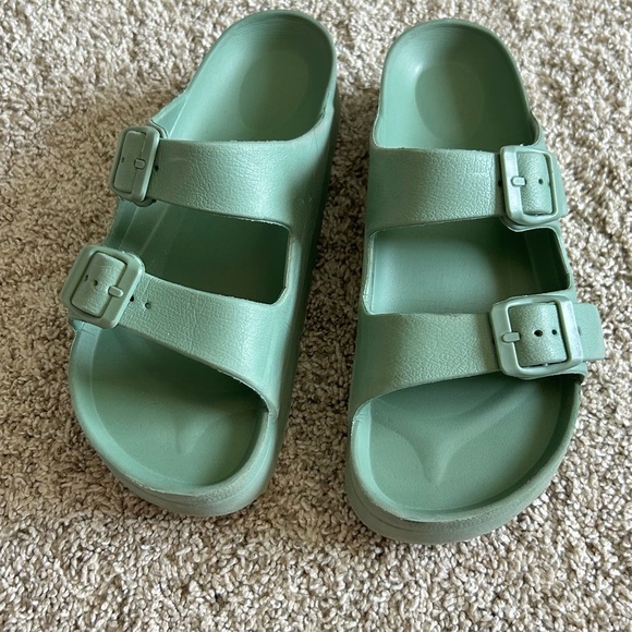 MIA Platform Footbed Sandal 🩴 Seafoam Green SZ 6 - Picture 2 of 6